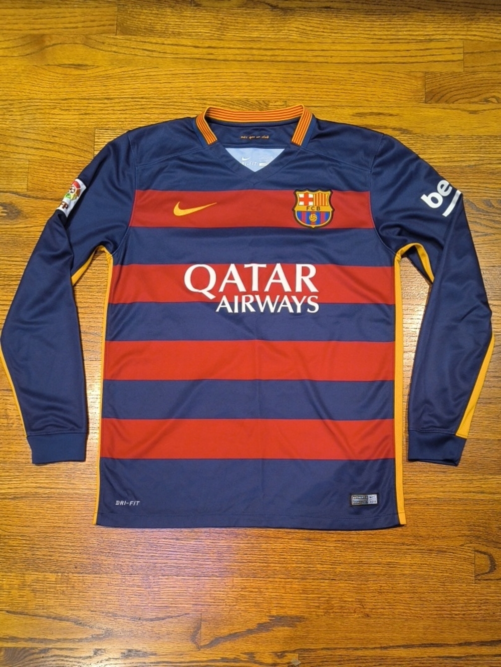 Nike FC Barcelona Long-Sleeve Jersey - Navy & Red